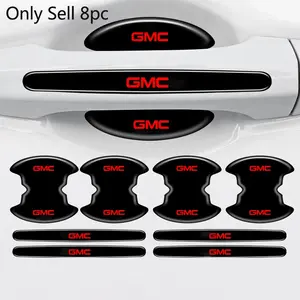 8pc Car Stlying Door Handle Bowl Anti-scratch Protective Stickers For GMC Terrain Sierra 1500 Yukon Acadia Savana Hummer Granite H3 Jimmy Auto Interior Accessories Car Styling Decals