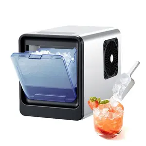 VEVOR Countertop Ice Maker, 33 lbs per Day, Self-Cleaning Portable Machine with Scoop, Drawer-Style Ice Access, Nugget Ice-Making Machine with Chewable Ices for Home, Kitchen, Office, Bar Party