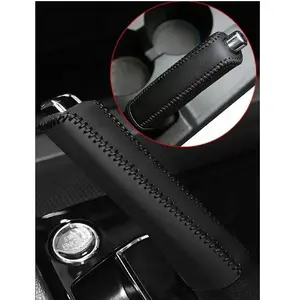Leather Handbrake Cover for Cars, Hand Stitched Gear Shift Protector, Car Interior Modification Accessories, Car Interior Accessory, Durable and Stylish