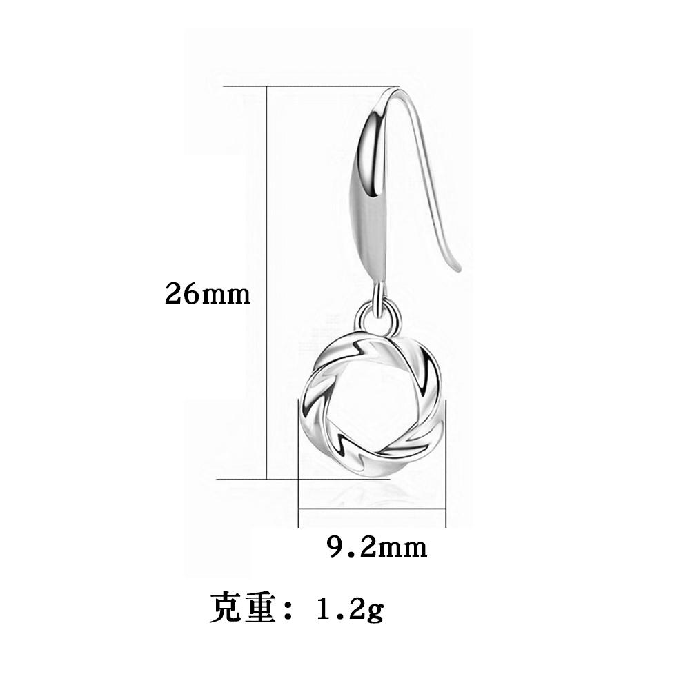 925 Sterling Silver Open Love Knot Drop Earrings - Sterling Silver, Elegant Design, Drop Style, Perfect for Any Occasion