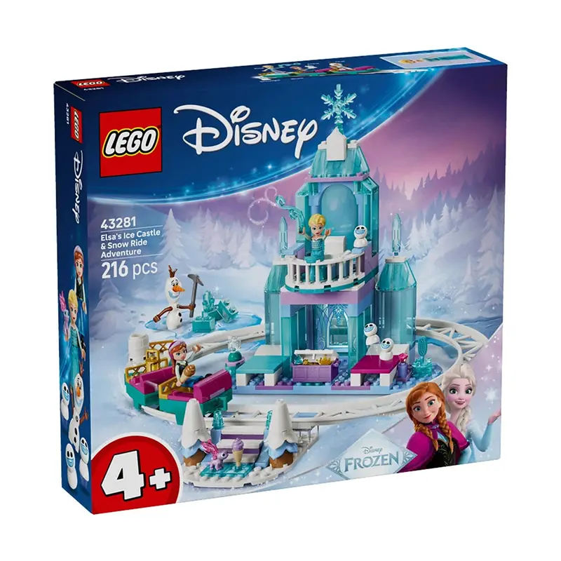 LEGO Disney Frozen Elsa's Ice Castle & Snow Rise Adventure 43281 216 Pieces Building Set for Kids Ages 4+