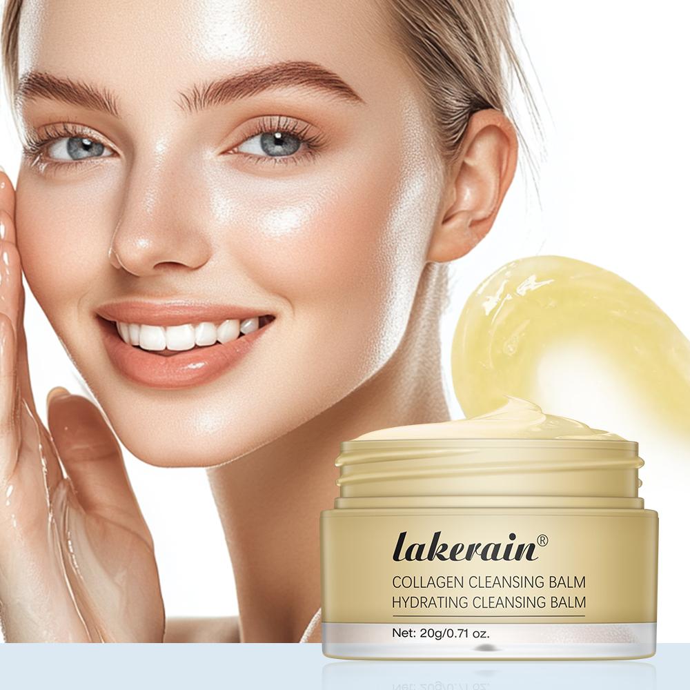 Collagen Cleansing Balm, 3 Boxes Deep Cleansing Nourishing Skin Care Balm, Moisturizing Facial Makeup Remover for All Skin Types