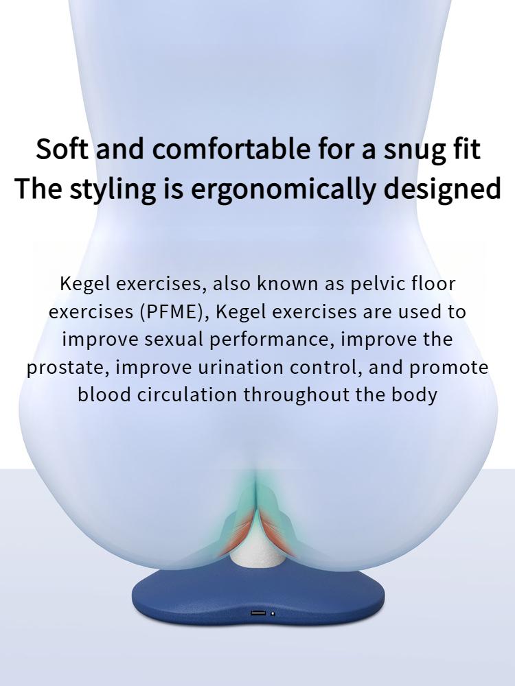 Electric PC Muscle Trainer, Cushion Type Kegel Trainer, Massage Pelvic Floor Muscles Men'S Automatic Fitness Intelligent Device