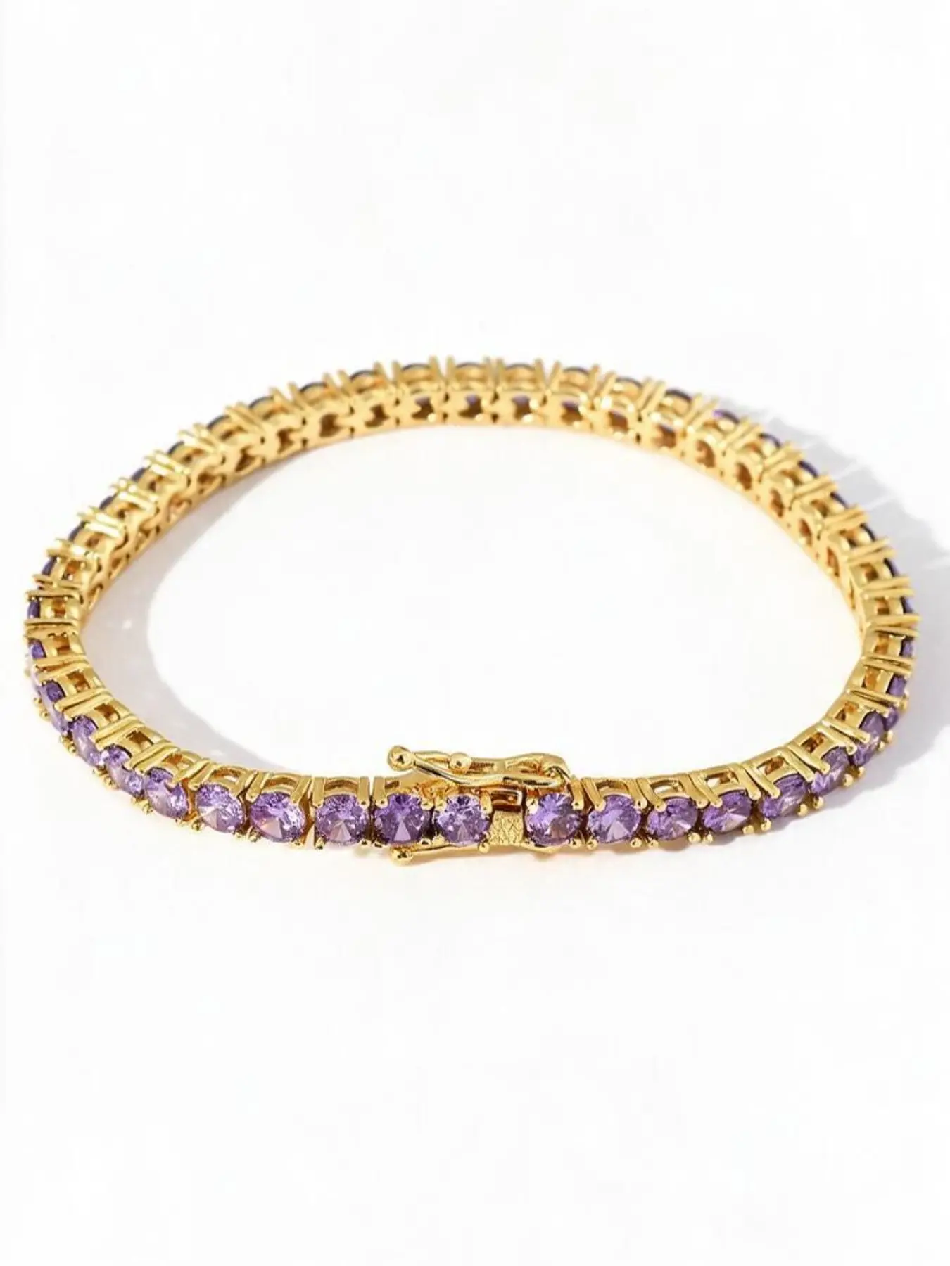 Elegant Diamond Tennis Bracelet, Hypoallergenic Alloy, Secure Claw Setting, Non-Loose Diamonds, Women's Jewelry