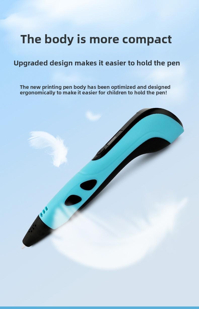 3D Printing Pen with Display Screen, Includes 3D Printer, 3 Beginner Colors Pla Materials, Template Book & Project Guide