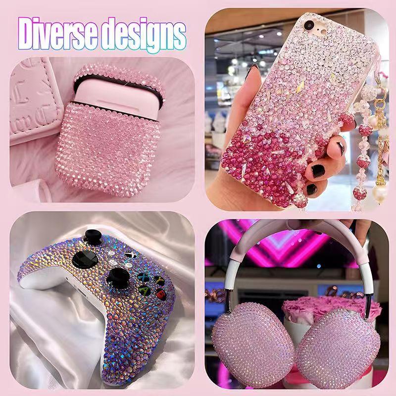 40-Color Ultimate Bedazzler Kit with 3mm Mixed Jelly AB Rhinestones Flatback Resin Gems| Includes Tools| DIY Bling Set for Shoes, Phone Cases, Tumblers & Nail Art Bedazzling Kit for Crafting Book