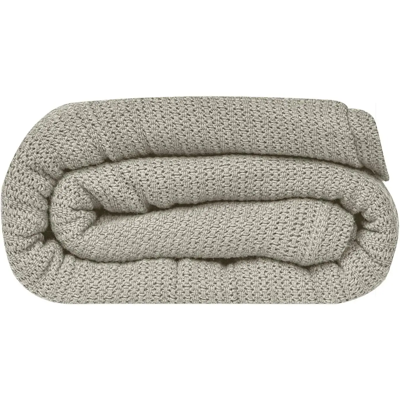 Open-Cell Leno Weave Blanket — Breathable   —  66x90 — Oatmeal