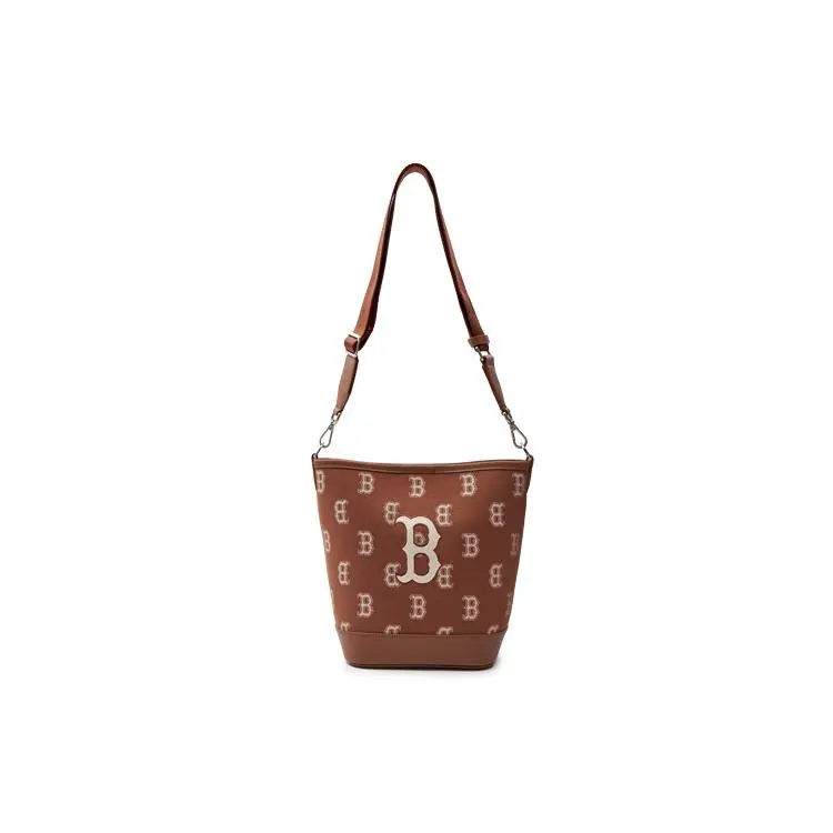 MLB New York Yankees Vintage Floral Crossbody Bag for Women, Adjustable Strap, Polyester-Cotton Blend, Brown