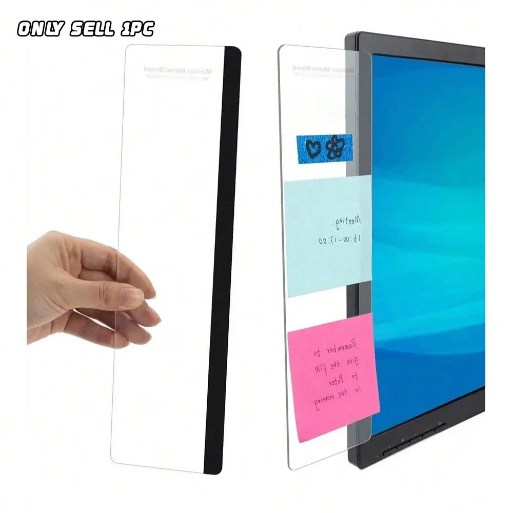 Office Desktop Accessories, Monitor Memo Board, Computer Sticky Note Holder, Unisex Office Supplies, Home Office Desk Decor, Desk Accessory