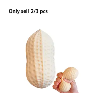 2/3pcs Peanut Shaped Squishys Toys, Slow Rebounds Cute Butter Squeeze Stress Balls Realistic Peanut Squeeze Toy for Adults Soft Sensory Stress Ball Toys for Desk.