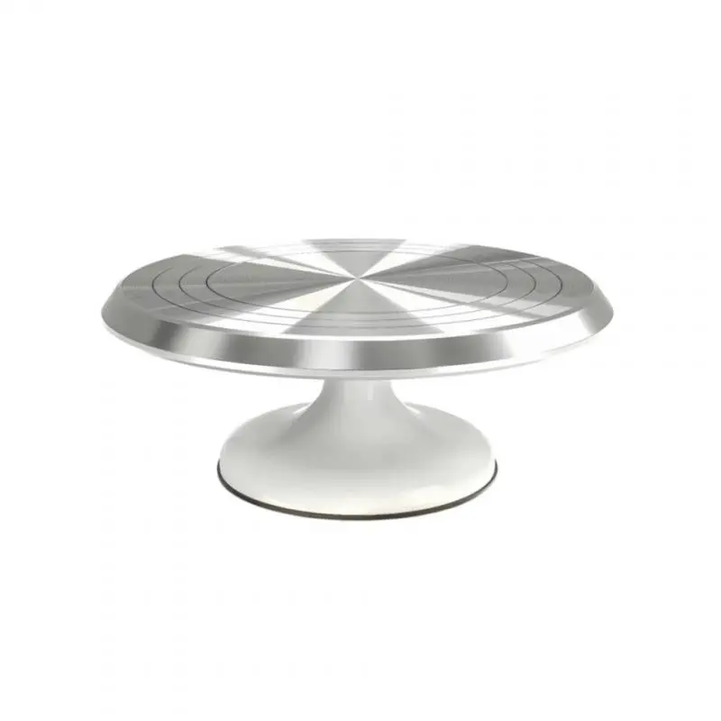 360° Rotating Aluminum Cake Turntable, Base, Non-Slip Fondant Table, Smooth Rotation, Expert-Level Fondant Experience
