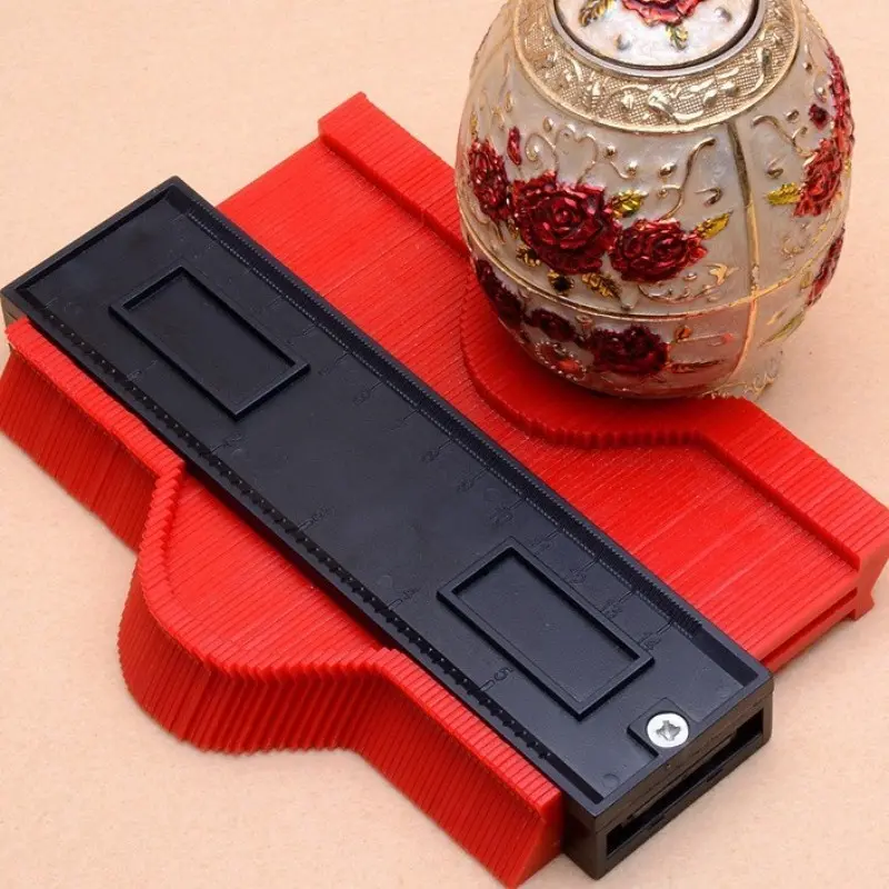 Woodworking Protractor Ruler, Irregular Curve Measurement Tool, Multi-Function Angle Finder, Essential Woodworking Aid, Hand Measuring Tool, Precision Measuring Device