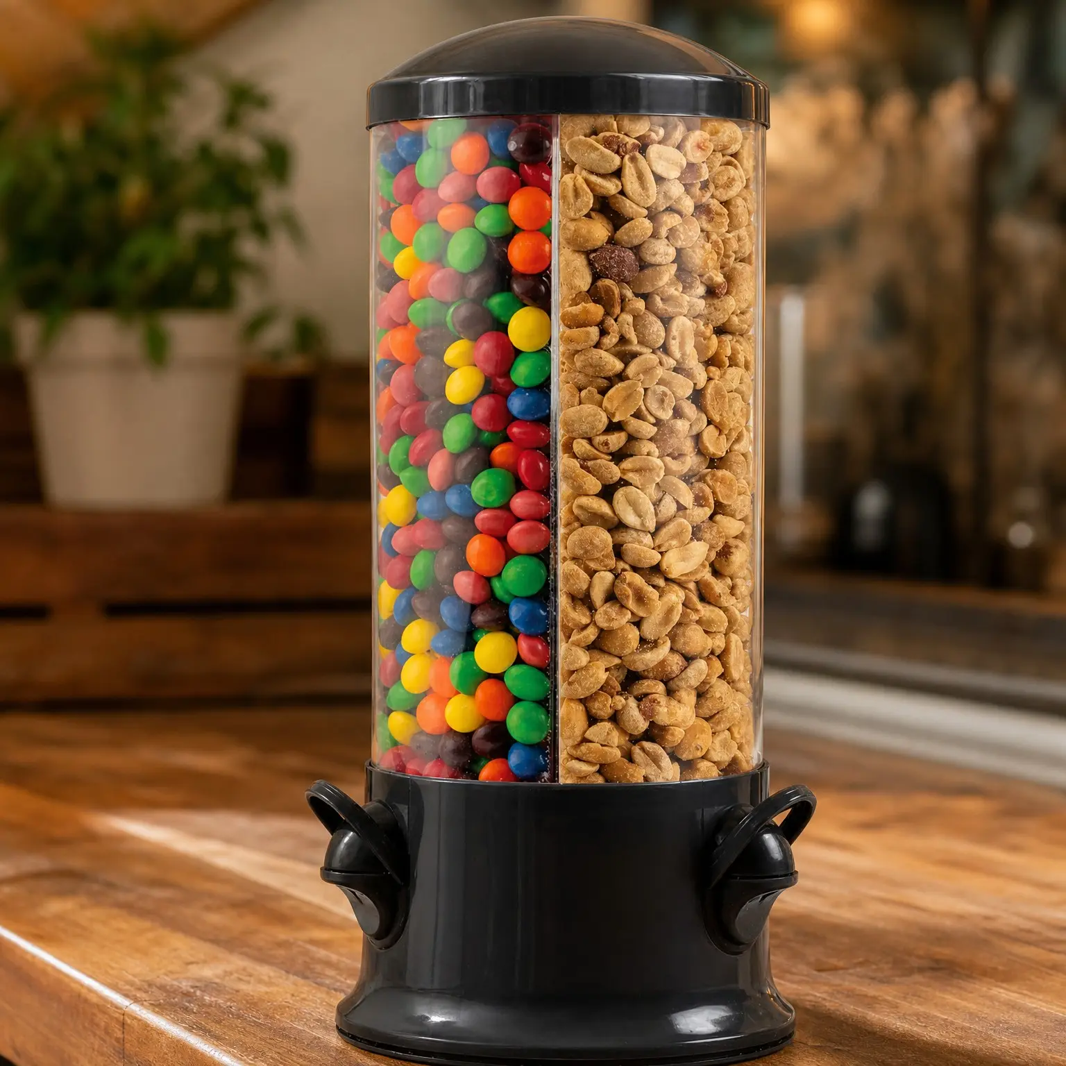 Triple Candy Machine - Fun Candy & Nut Dispenser - New & Improved (Black), Standard (JB8450BLK)Gift