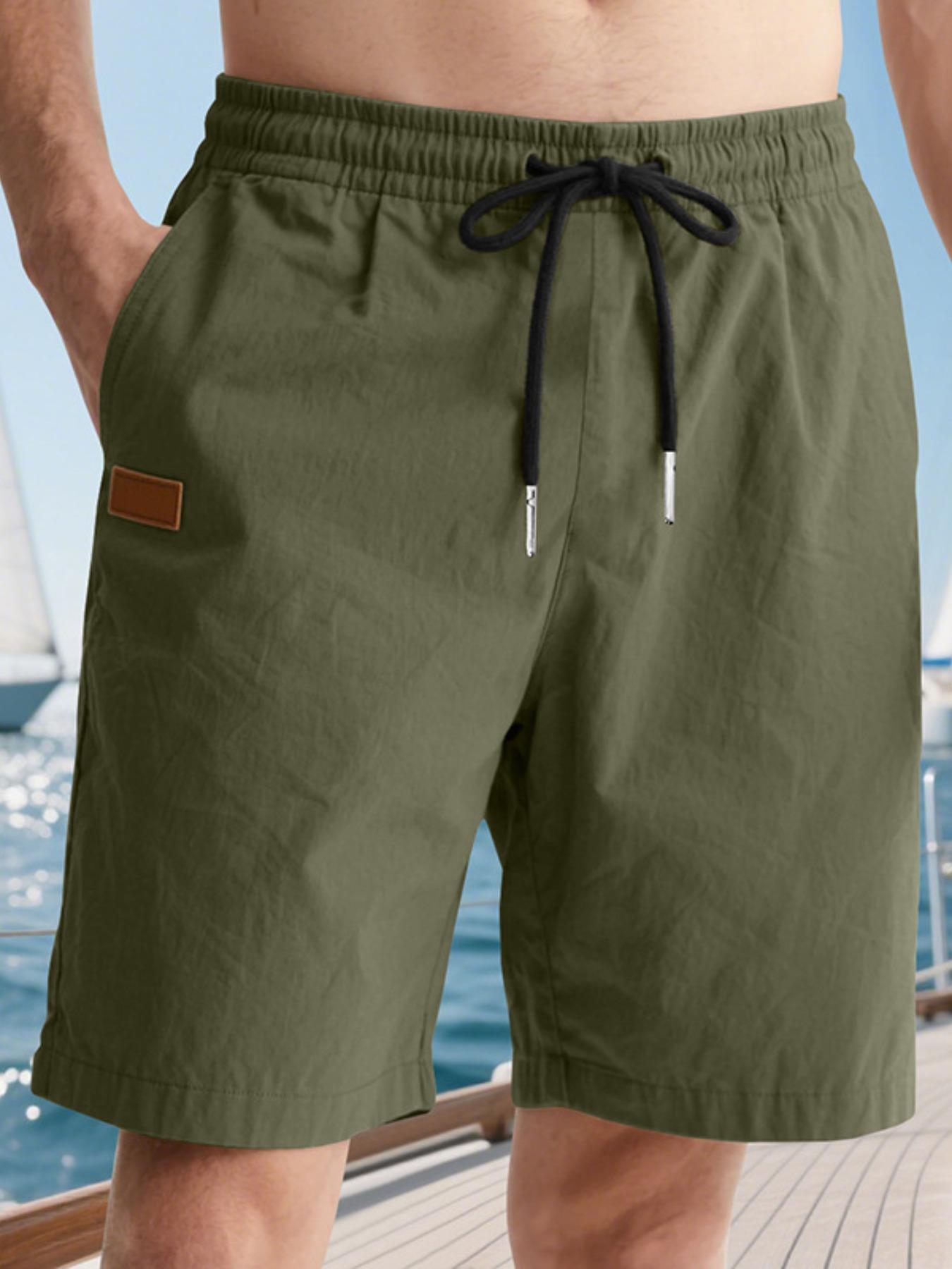 Men's Casual Loose Summer Beach Shorts, Lightweight 5-Inch Swim Trunks for Summer Activities, Trendy Comfort for Relaxed Days