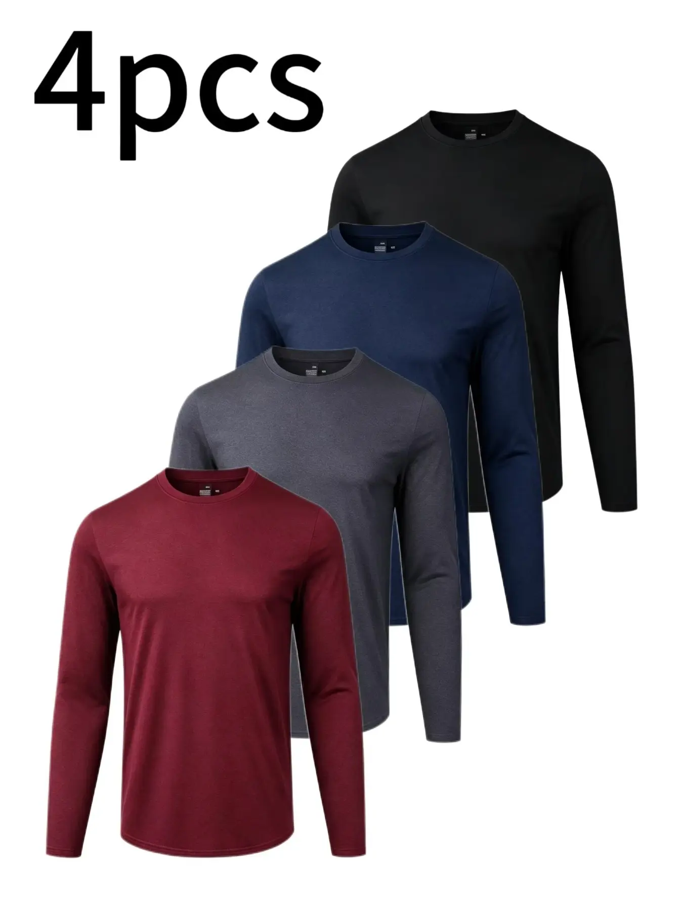 Men's Long Sleeve Shirt T-Shirt, Moisture-Wicking, Breathable, Quick-Dry, Casual, Loose-Fit, Ideal for Outdoor Activities, Sports, Fitness
