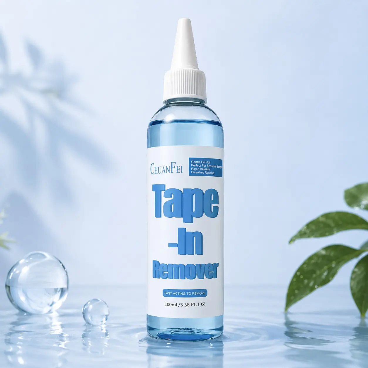Quick-Acting Tape Remover for Hair Extensions, Gentle Hair Glue Remover, Professional Salon Quality, Non-Irritating to Skin, Gentle Formula