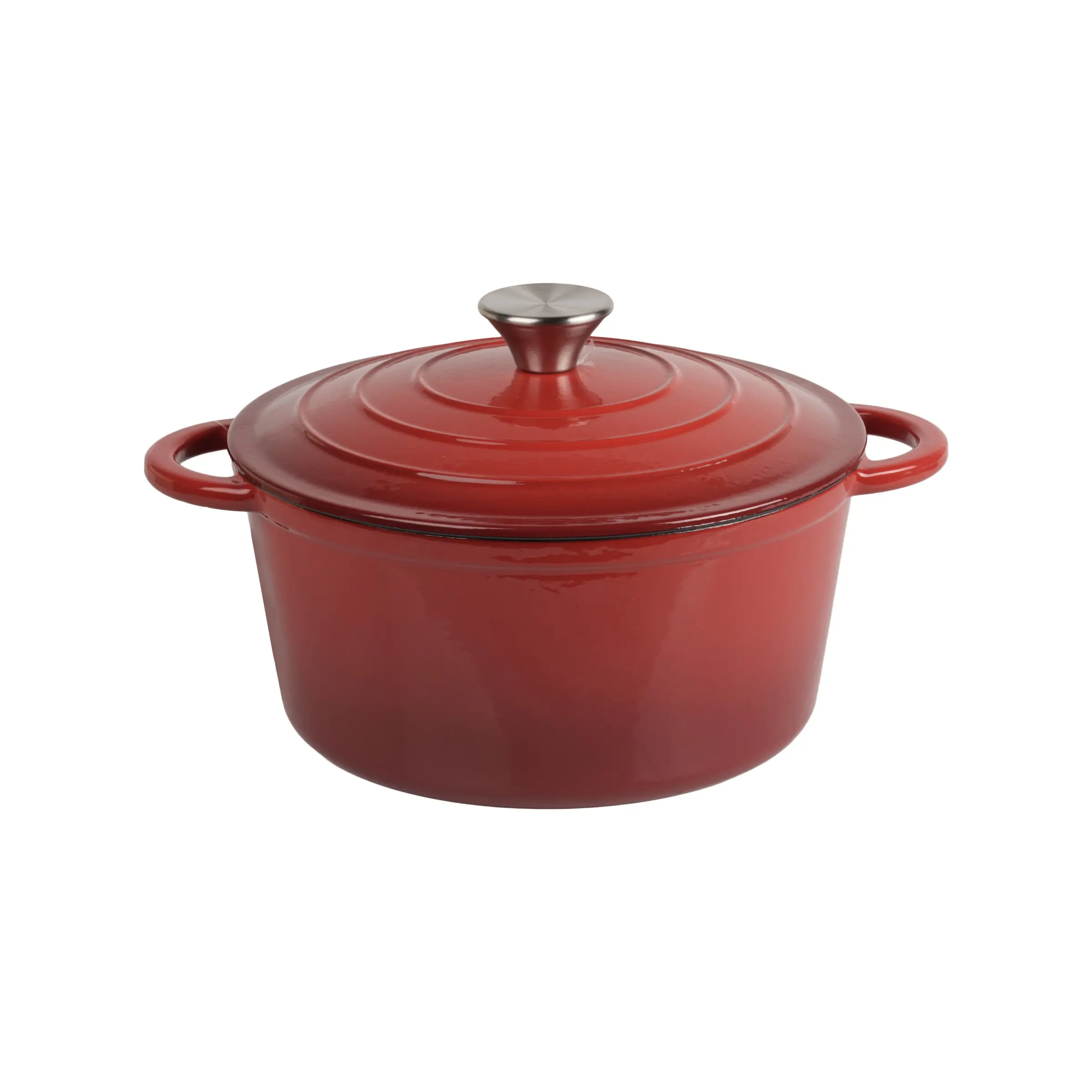 Cast Iron Enamel Pot, Thick Soup and Stew Pot, Suitable for Induction/stove/oven, Multi-Purpose Kitchen Cookware, Ideal for Home and Camping