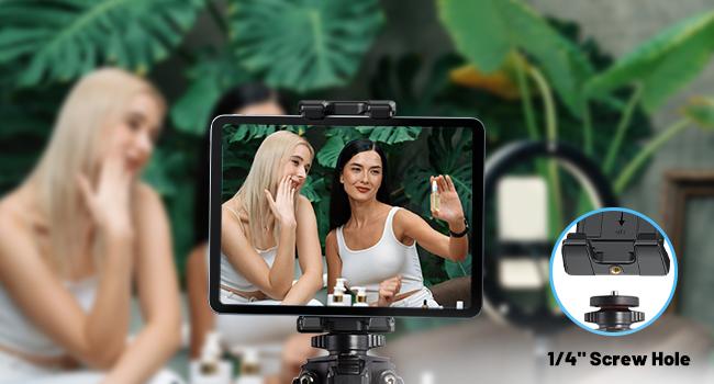 OHLPRO Tablet Microphone Holder for iPad, suitable for treadmill handlebar clamp, spinning bike microphone, Peloton, stroller, bicycle, compatible with 5- 13inch iPad Pro 12.9 Air Mini, Galaxy Tab, iPhone, Fire HD 10 OHLPRO Tablet Microphone Holder for iPad, suitable for treadmill handlebar clamp, spinning bike microphone, Peloton, stroller, bicycle, compatible with 5- 13inch iPad Pro 12.9 Air Mini, Galaxy Tab, iPhone, Fire HD 10