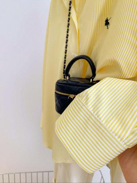 Women's Striped Embroidered Casual Shirt, Stylish Long Sleeve Button Front Top, Perfect for Daily Wear & Office, Clothes