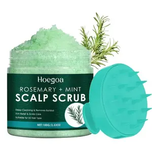 2 in 1 Rosemary Scalp Scrub & Massage Comb, Oil Control Exfoliating Cleanser, Moisturizing Hair Care for Women & Men, 2pcs/set