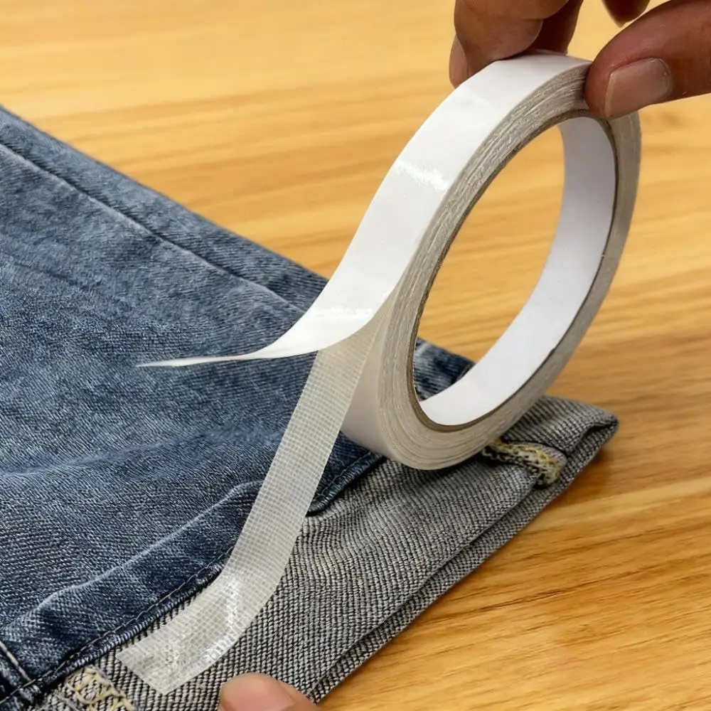 Double Sided Tape for Clothes, 1/2 Inch x 40 FT, Hem Tape for Pants | Hemming Tape, No Sewing, No Ironing,  Adhesive, For Pants Dress Curtains Jeans Clothing Fabric Arts