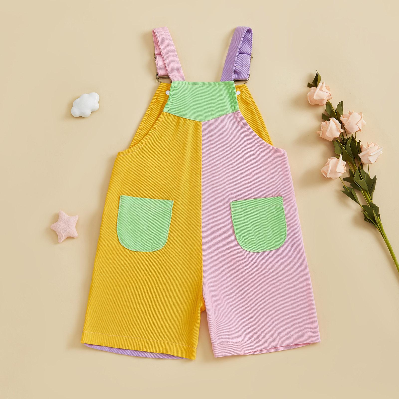 Imcute 90's Style Toddler Overalls Shorts Babby Boy Girl Suspender Romper Contrast Color Sleeveless Jumpsuit with Adjustble Shoulder Strap Shorts 6M-4Y Imcute 90's Style Toddler Overalls Shorts Babby Boy Girl Suspender Romper Contrast Color Sleeveless Jumpsuit with Adjustble Shoulder Strap Shorts 6M-4Y