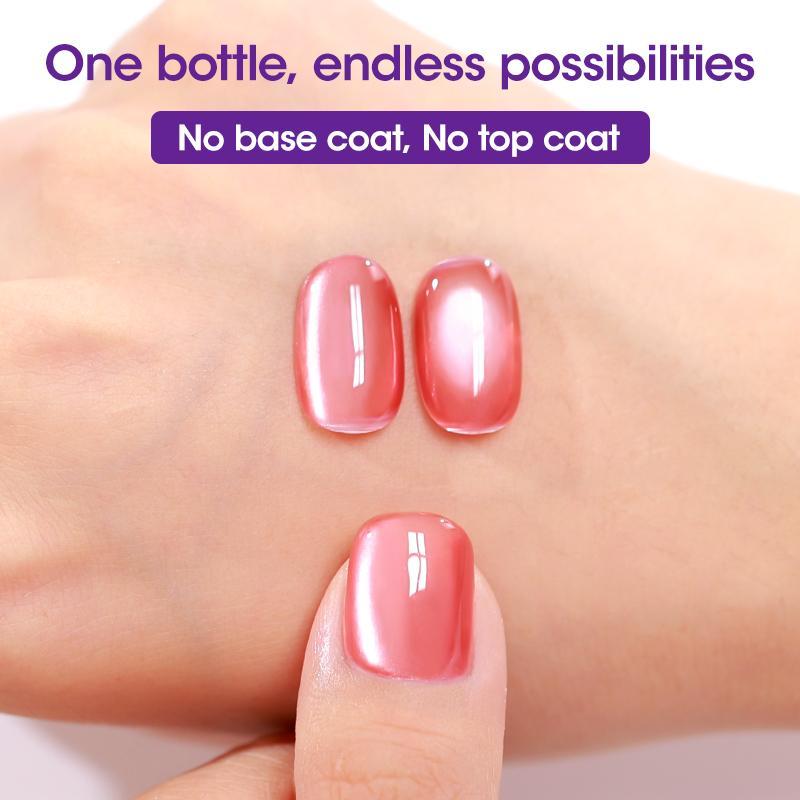 GELLEN PRO BIO One-Step Gel Nail Polish Cat-Eye Set with AI Smart UV Lamp | 5-in-1 Formula | Fast Curing & Beginner-Friendly Salon Cutics Cosmetic Manicure