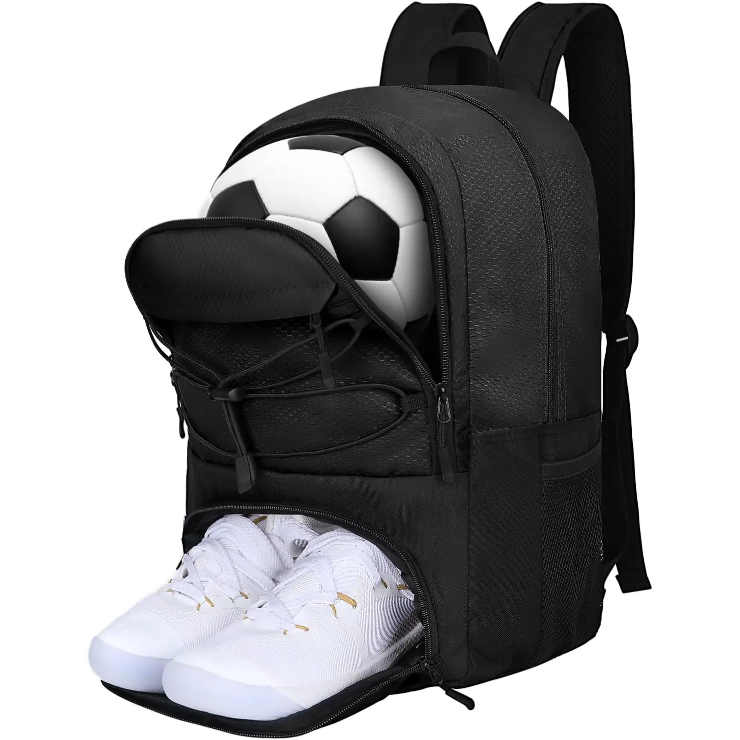 Soccer Backpack with Separate Ball & Cleat Shoe Compartment, Large Sports Gym Bag for Teen Boys Girls, Men Women, Soccer Training & Team Sports