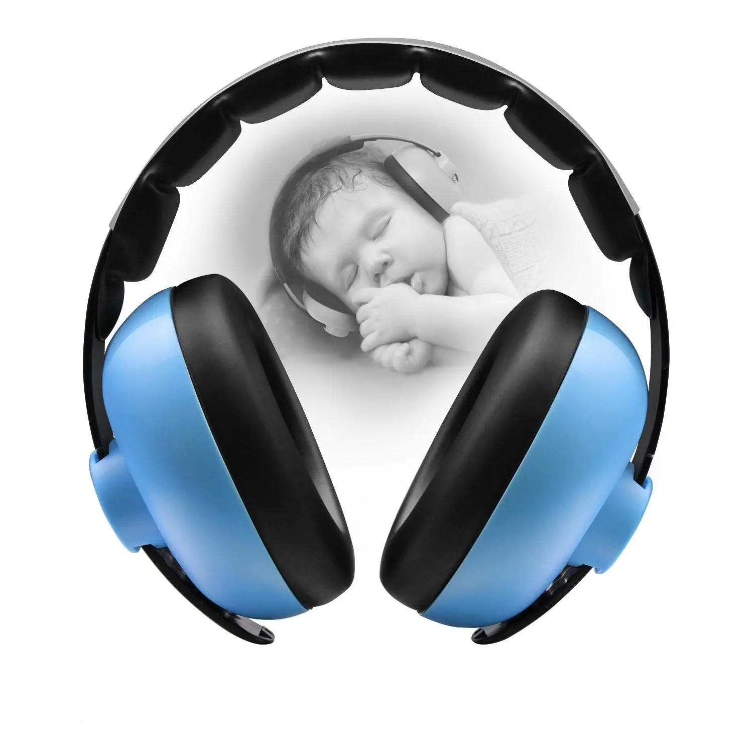 Baby Ear Protection Noise Cancelling Headphones  Babies  3 Months to 3 Years (Blue) New model