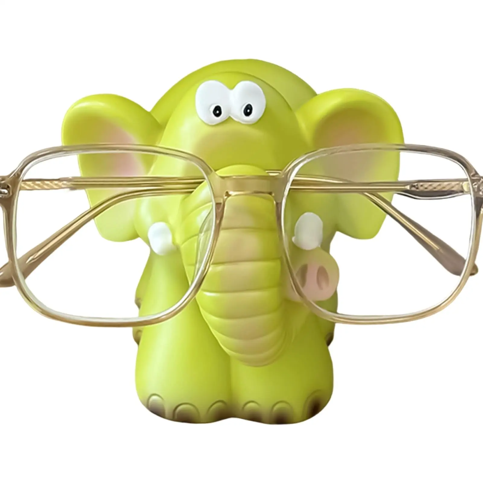 Cute Elephant Eyeglass Holder, Office Desk Decor, Eye Glass Stand, Store Counter Display Rack, Unique Gift Idea