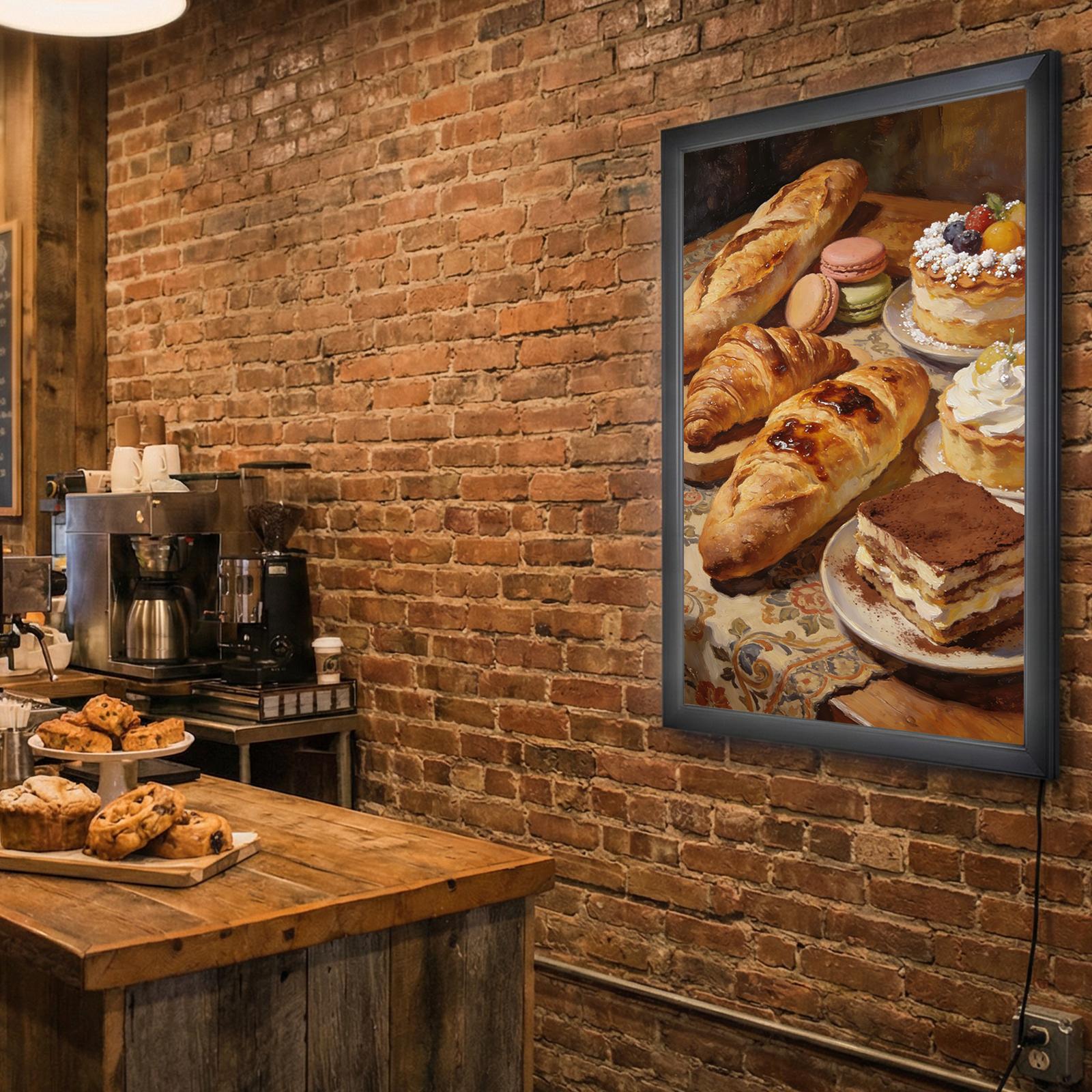 Wall Mounted LED Lightbox 15.7 X 23.6in/ 23.6 X 35.4in LED Movie Poster Frame Backlit Picture Frame with Dimmer Switch for Paintings & Pictures Digital Signage Display NEW