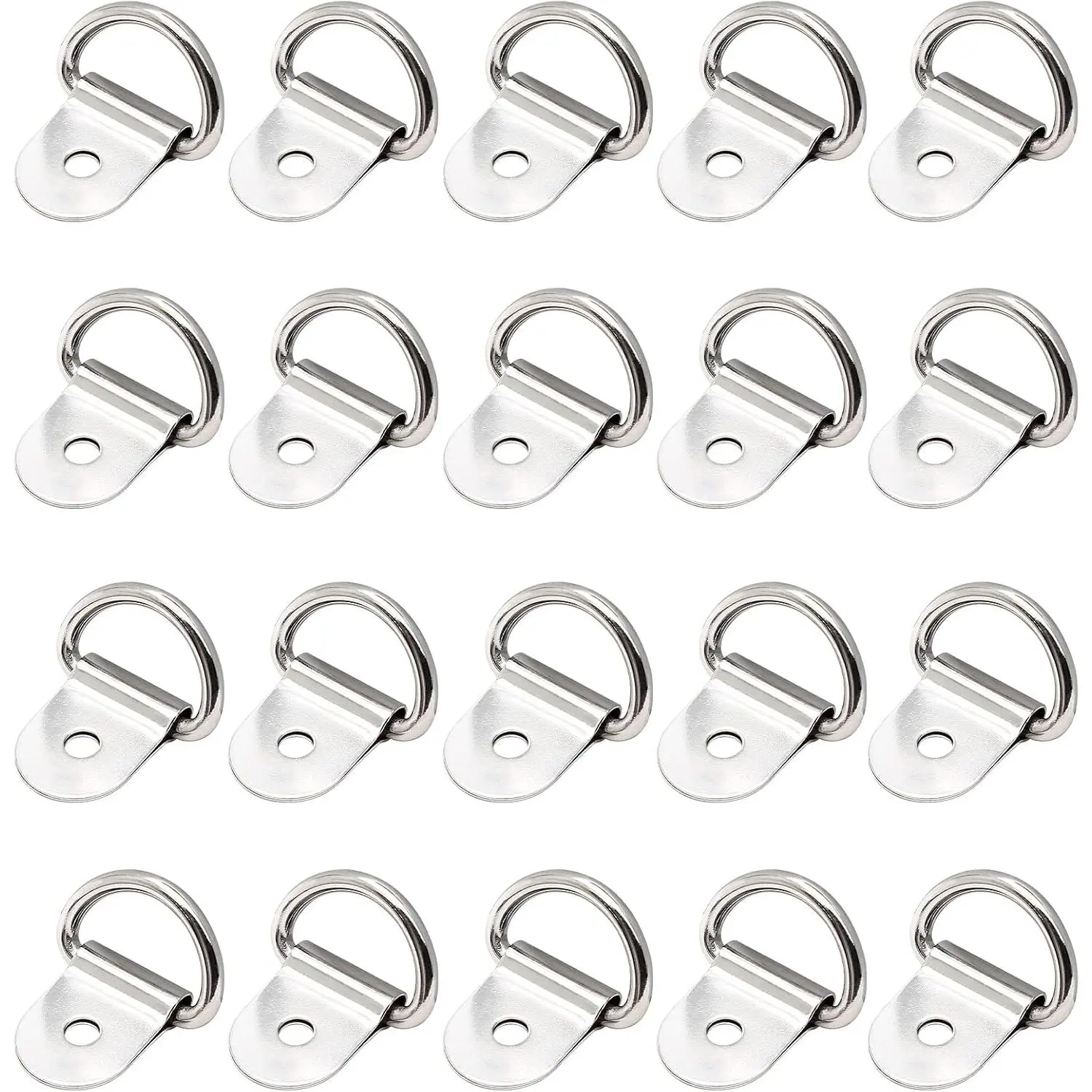 Stainless Steel D Shape Tie Down Anchors, 20 count | D Rings Anchor, Lashing Rings, For    Cargo  RV
