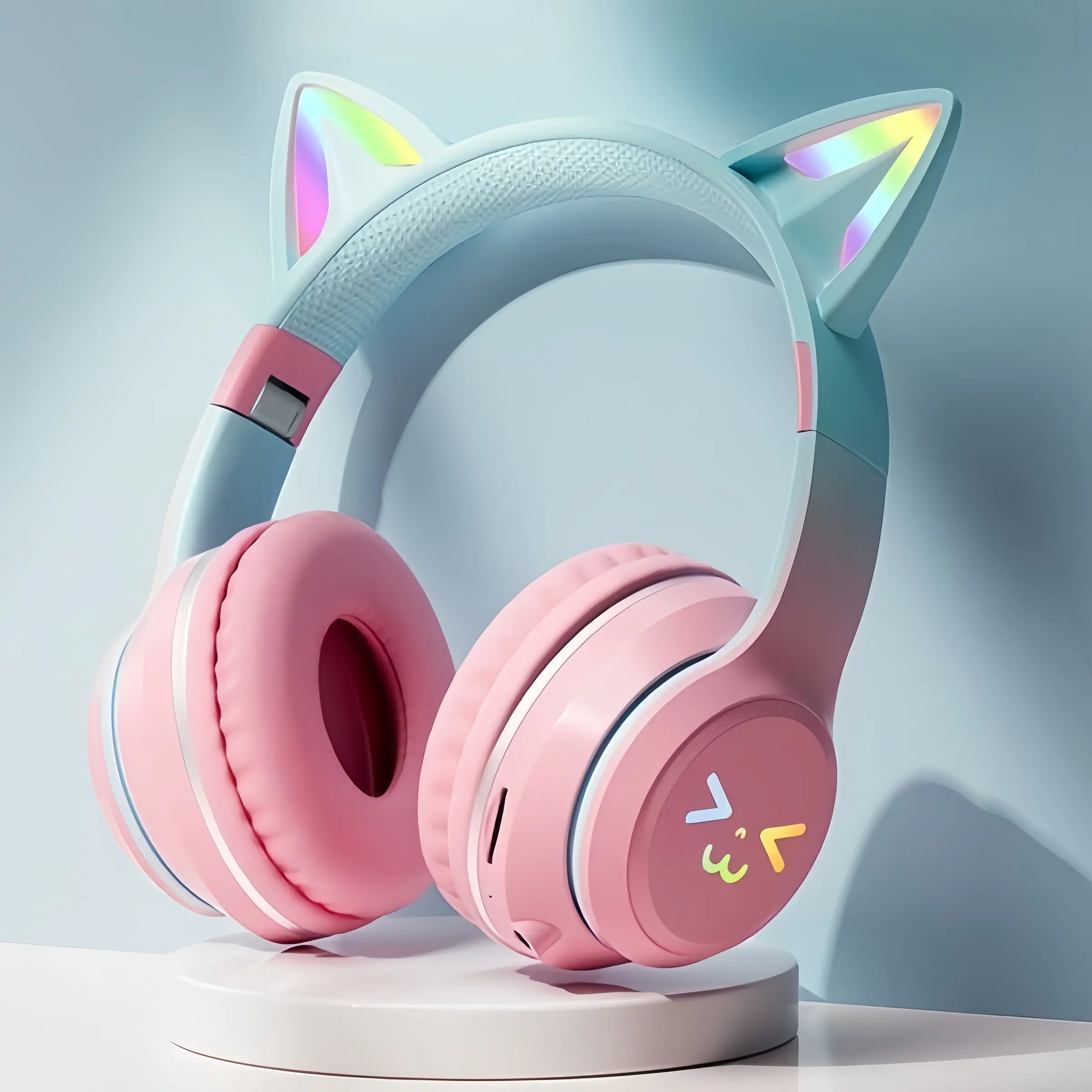 Cool RGB Gaming Headset, 7.1 Surround Sound, Wireless & Wired, Comfortable Over-Ear, Long Battery Life, iOS & Android Compatible