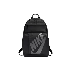 Nike Large-Logo Casual Zippered Polyester Backpack for Men and Women, Black