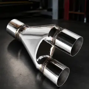 ARCH Stainless Steel Y Pipe Adapter 3" Dual Inlet Exhaust Intercooler Piping Universal Fit for Cars Trucks T201 Corrosion Resistant 12.59" Length 0.05" Thickness Steel Gray Automotive Exhaust Tool, Steel Gray Color Options, Stainless Steel Material