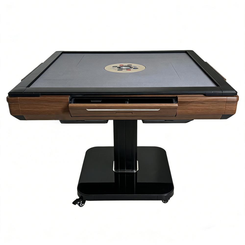 Foldable Ultra-Thin Automatic Mahjong Table with Wheels - Chinese,  American Style 42mm Numbered Tiles (with Hard Table Cover)