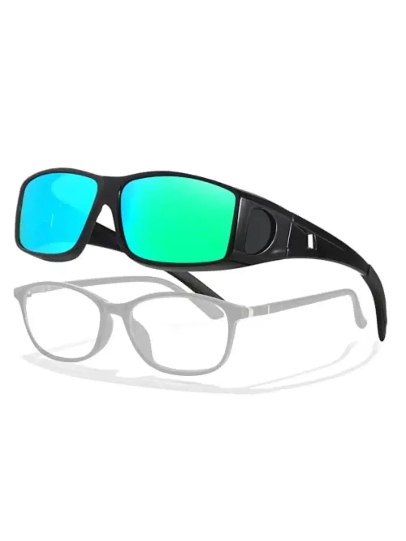 Unisex Polarized Sunglasses with Prescription Lenses, Large Frame Design, UV Protection, Anti-Glare, Comfortable Fit, Ideal for Driving & Outdoor Activities