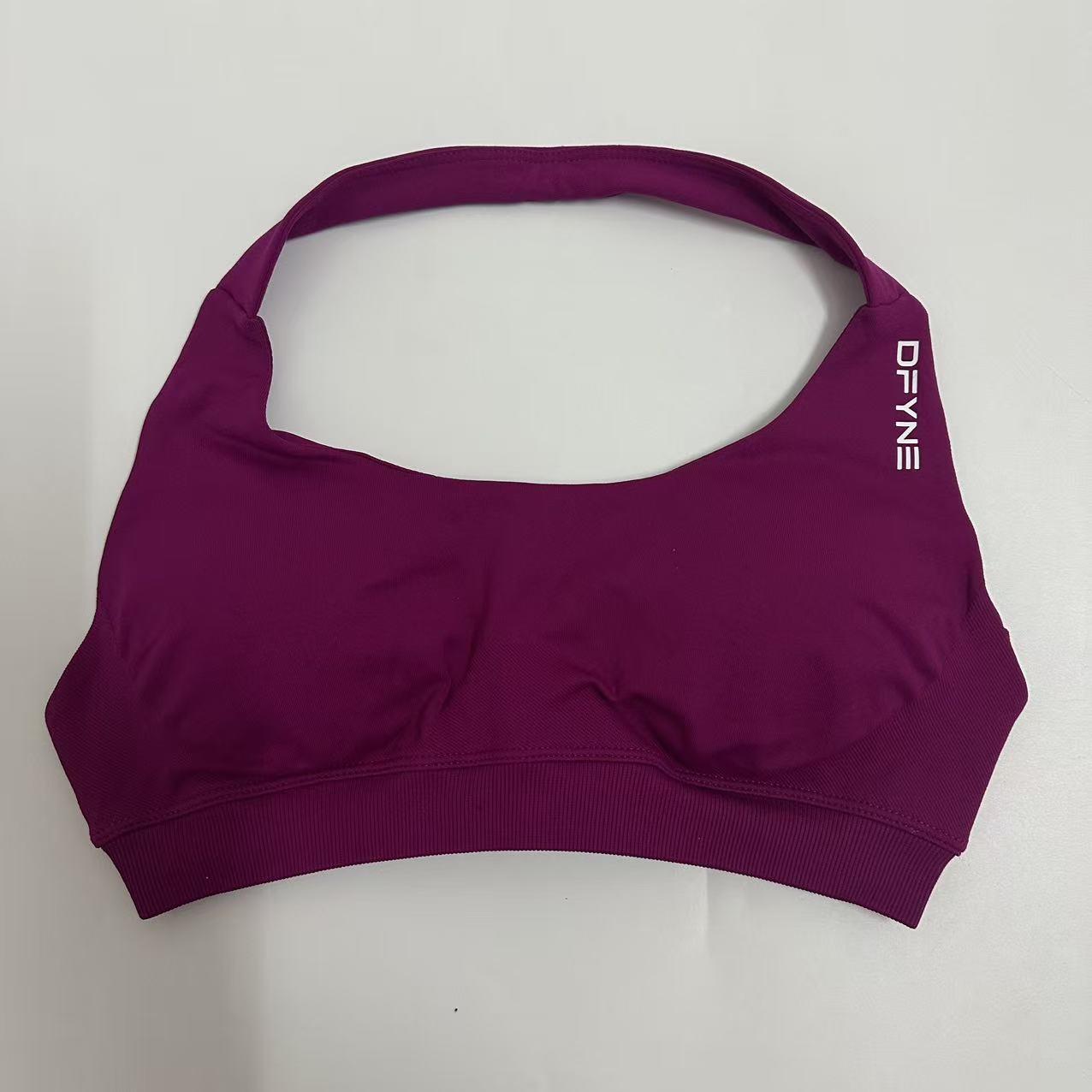 Dfyne Impact Women's Sports Bra - Seamless Backless Strapless Heightening Style Back-Opening Sports Outfit - Fitness and Yoga Sports Bra