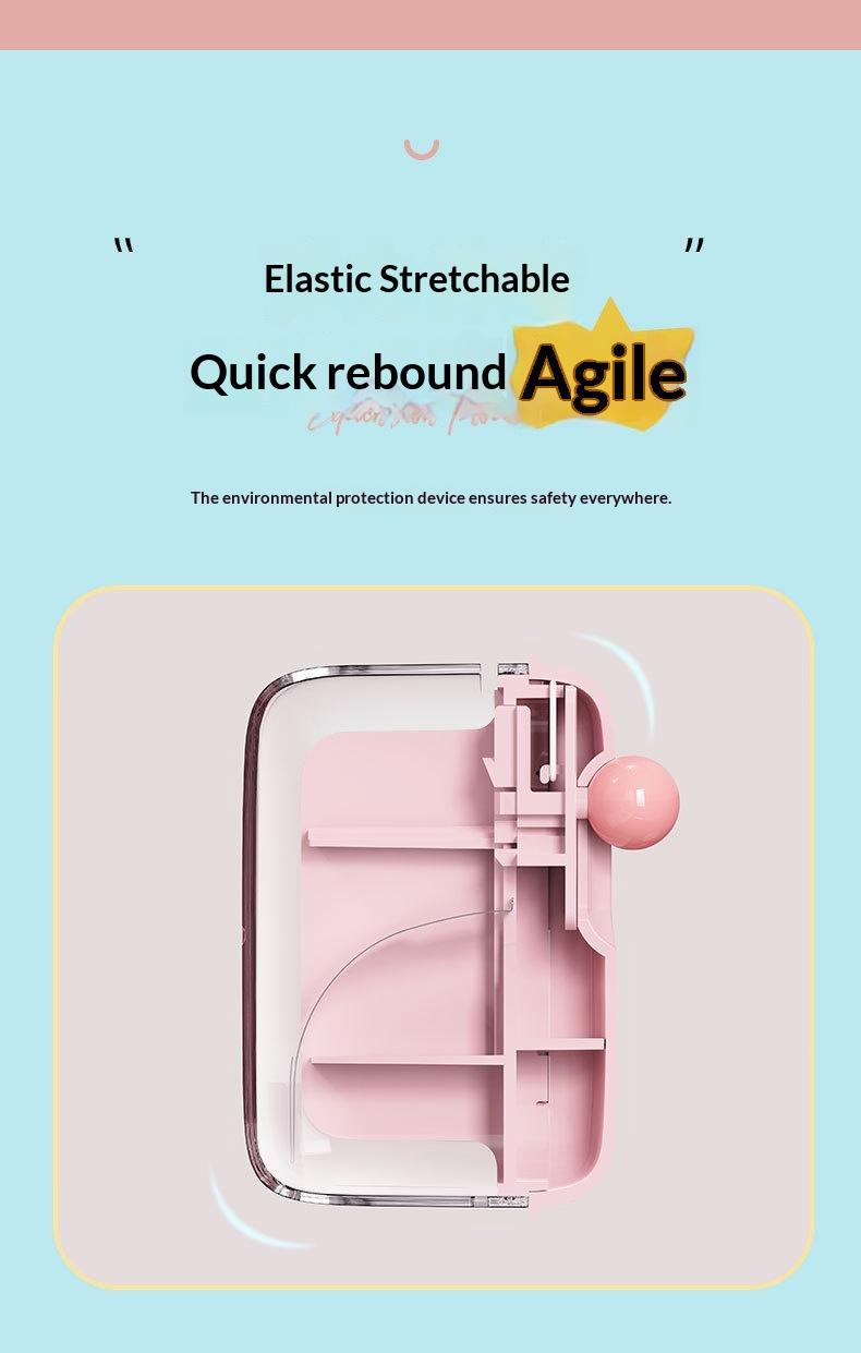 Cute Dopamine Color Automatic Pop-Up Floss Dispenser, Portable Travel Dental Floss Holder, Press-to-Open Floss Organizer Case #   GLOBAL PIC