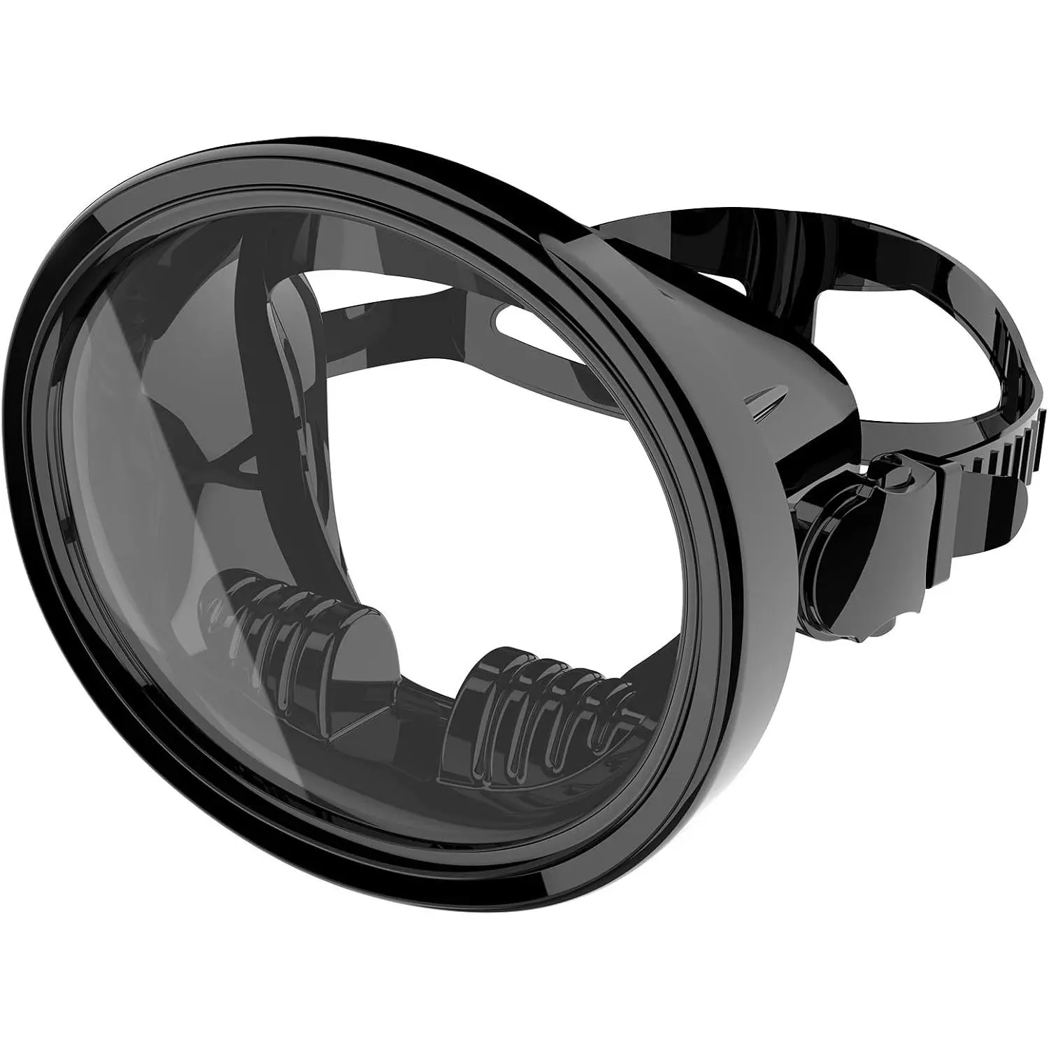 Oval HD Anti-Fog Diving Mask with Tempered Glass, Scuba Goggles for Adults, Ideal for Spearfishing Freediving Scuba Diving