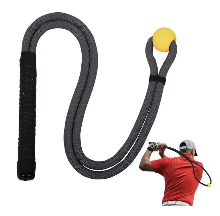 Golf Swing Rope Tempo Training Aid to learn the correct tempo in your golf swing and generating natural power.Amazing golf accessory and you can practice even without golf ball.Easily packable so you can put them in your golf bag and while you’re travel