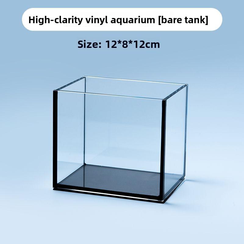 Thai Betta Fish Tank with Black Background Small Desktop Micro Landscape Mini Office Desk Ultra Clear Glass Betta Tank Thai Betta Fish Tank with Black Background Small Desktop Micro Landscape Mini Office Desk Ultra Clear Glass Betta Tank