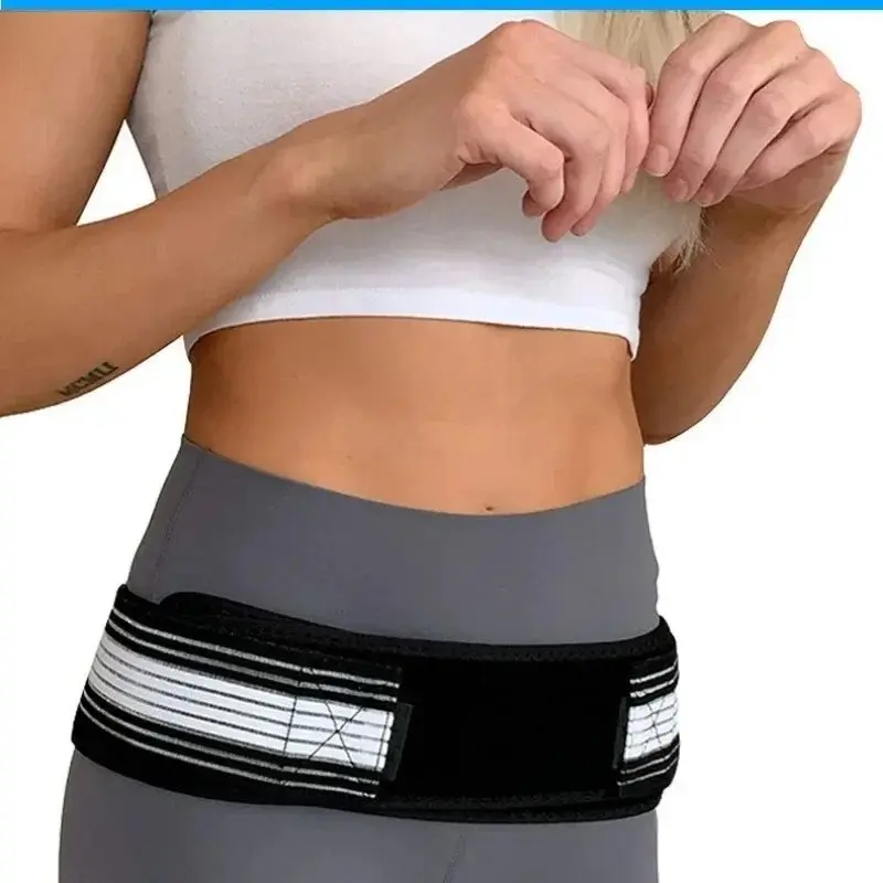 Waist Belt Sacroiliac SI Joint Hip Belt Lower Back Support Pain Relief Belt -Hip Braces for Sciatica Pelvis Lumbar Hip Pain Pelvic Support Belt Adjustable Back Brace