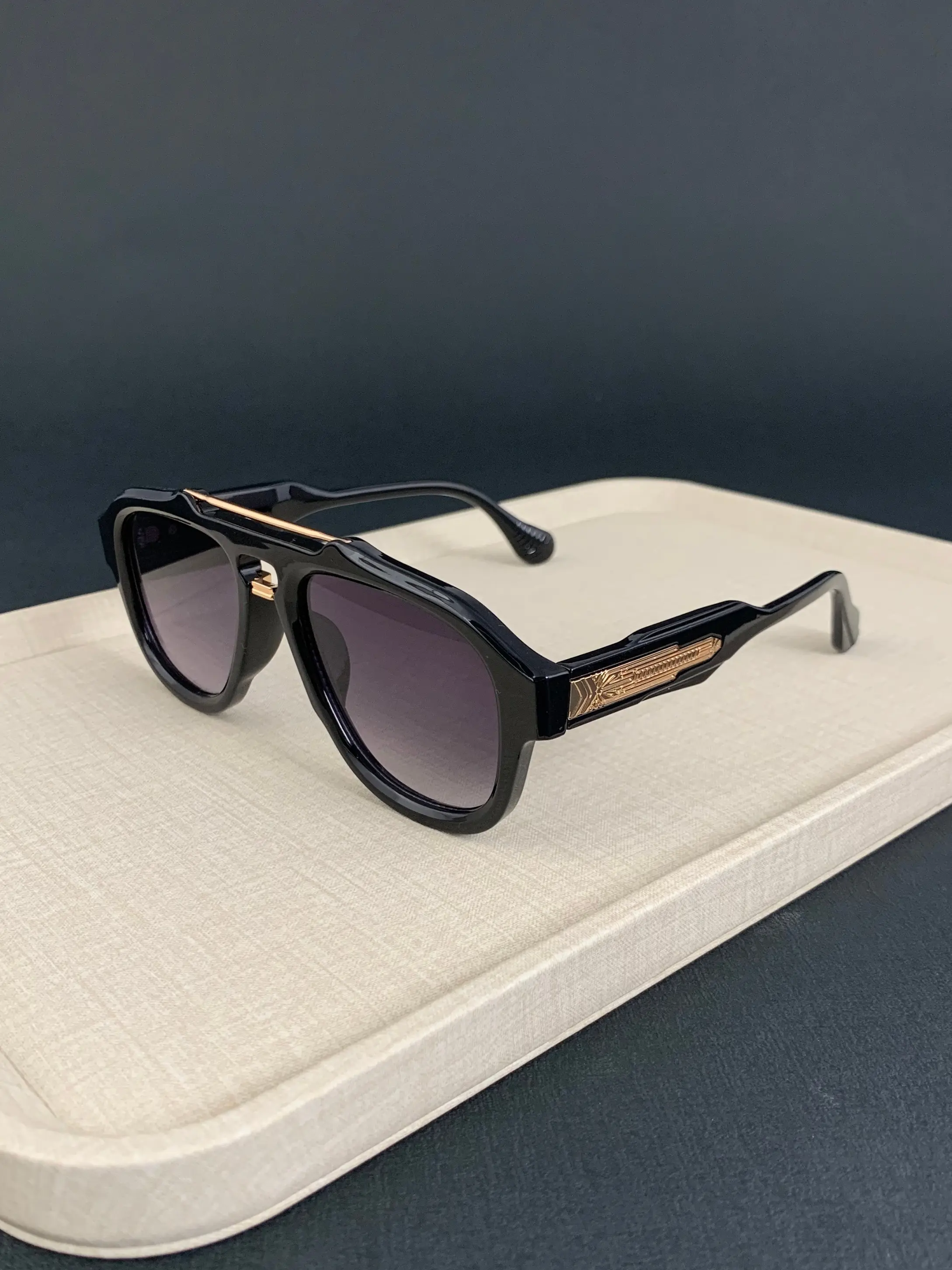 Hidden Usa Symbol Pattern Sunglasses, Large Frame Fashion Sun Glasses, Perfect for Travel Beach Parties, Cool Cos Selfie Shades