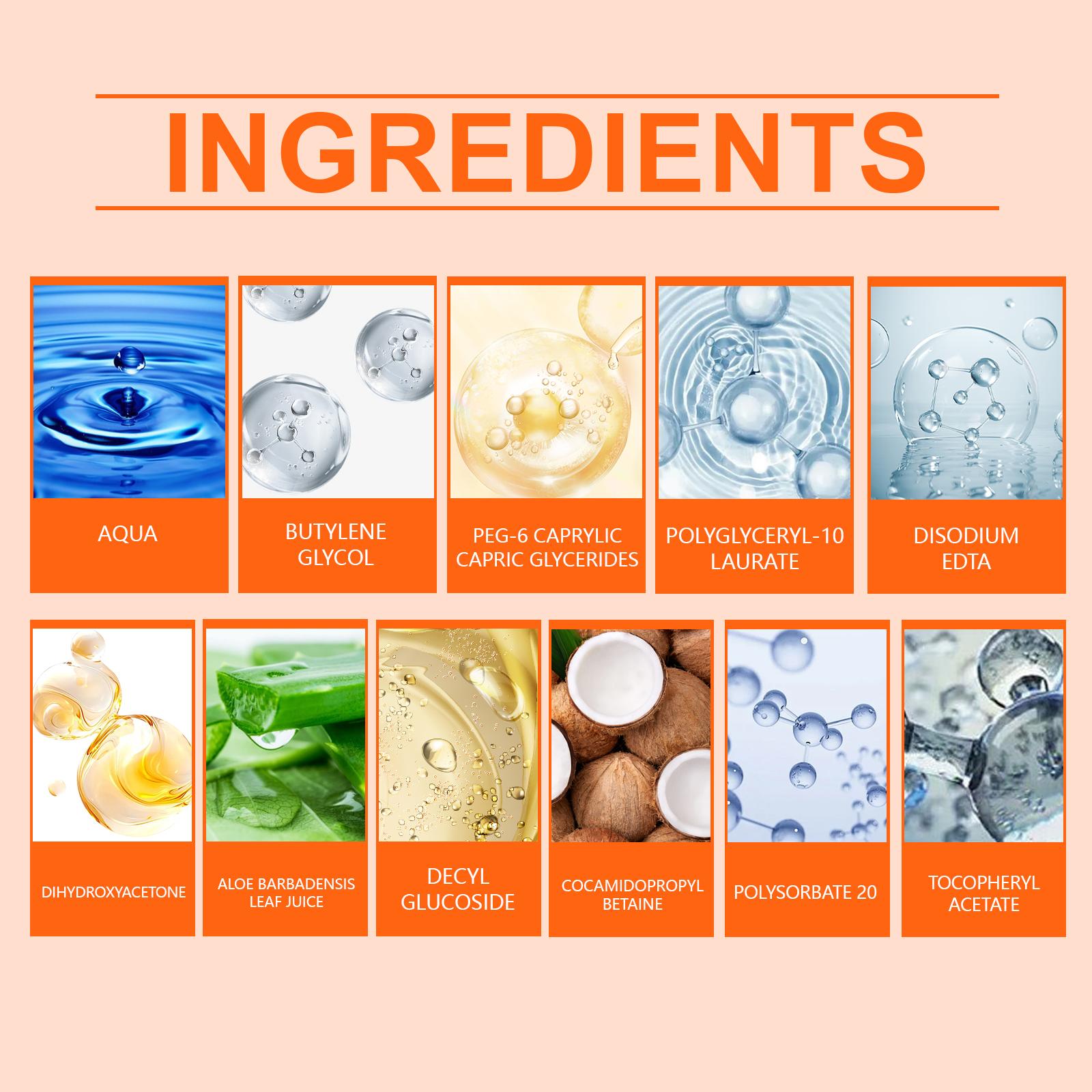 HANCHOBIT Daily Tanning Foam Mousse Even Skin Tone Long-lasting Gentle Moisturizing Body Care Mousse