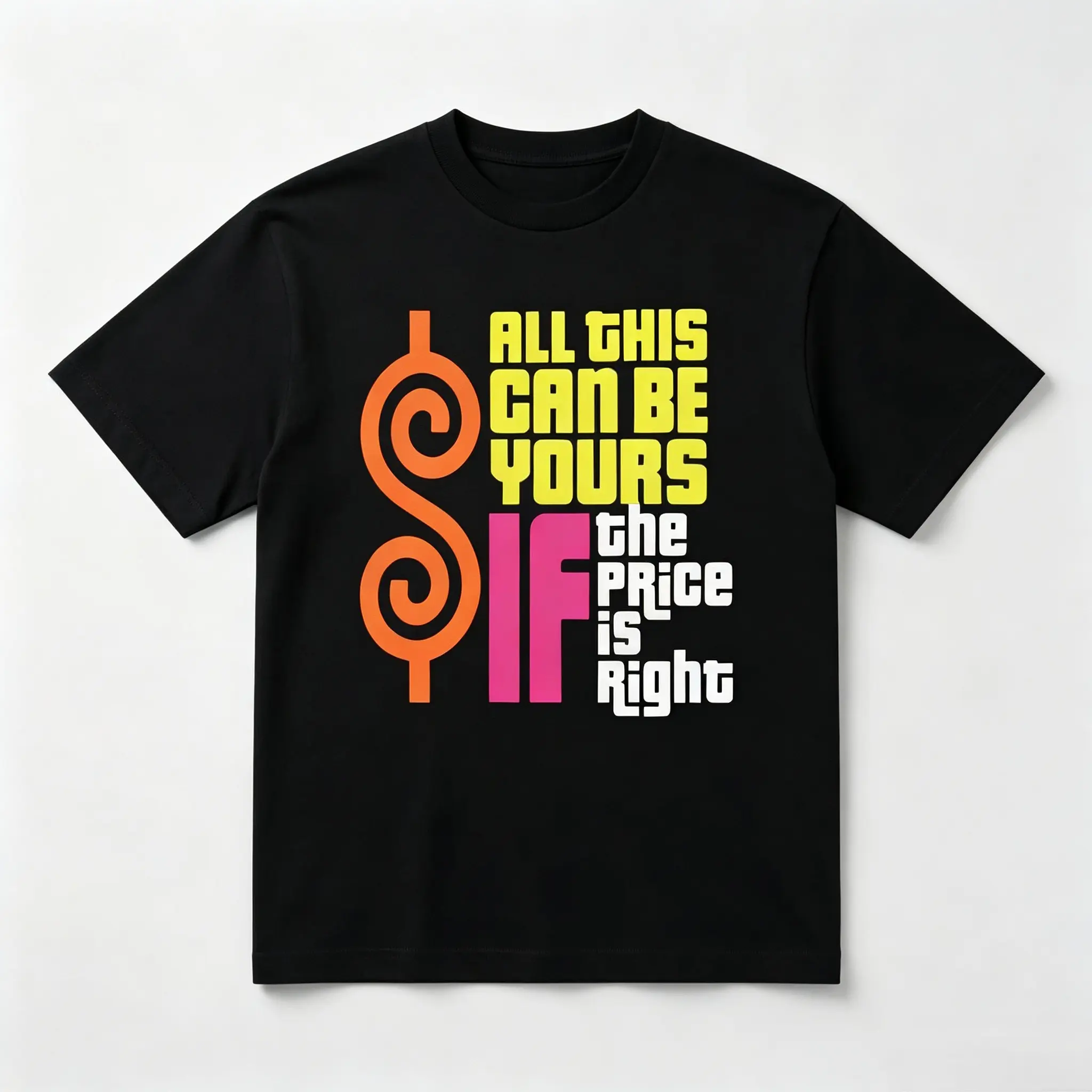 Unisex Oversized Graphic T-Shirt in 100% Cotton with a 'Price Is Right' Motivational Back Print - Soft Streetwear for Daily & Office Wear, Tshirt, Sneakers, Joggers, Garment
