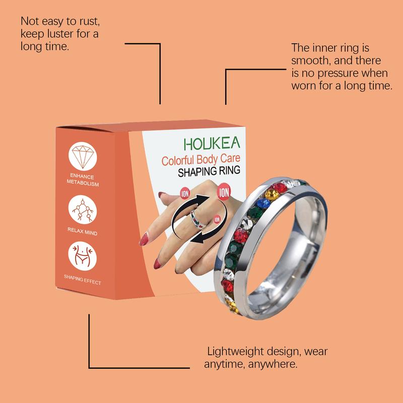 Houkea Colored Ring A beautiful and simple accessory for body care, daily fashion trend, and trendy jewelry.
