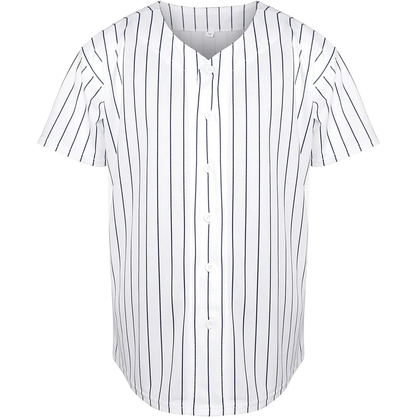 Blank Plain Hip Hop Hipster Baseball Jersey Button-Down Shirts Sports Uniforms for Men and WomenGift