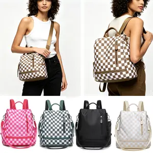 Women's Multi-style Nylon Backpack, Convertible Shoulder & Crossbody Bag, Lightweight Water-resistant Daypack   large capacity cute