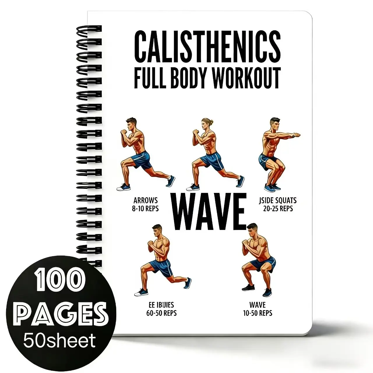Hand Gym Full Body Training Log Book, Self-Weight Workout Tracker, Street Fitness Enthusiast Notebook, Exercise Journal for Fitness Lovers